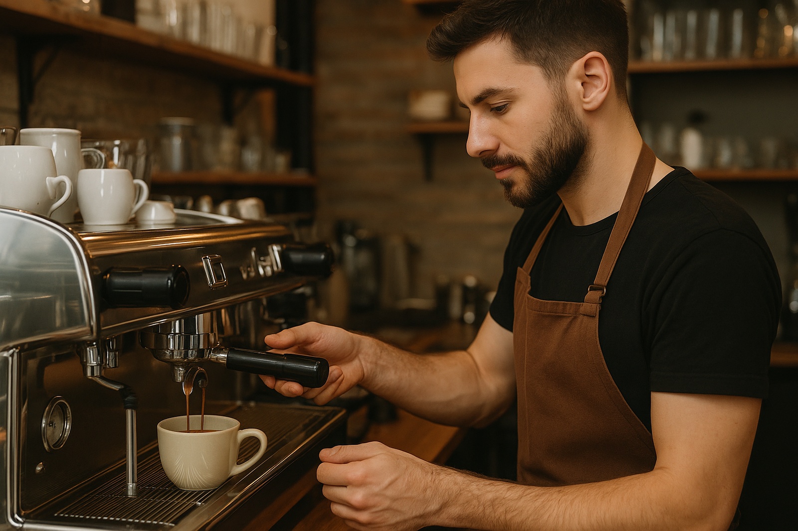 barista preparing coffee directory | GPS: 49.112840, -122.574125