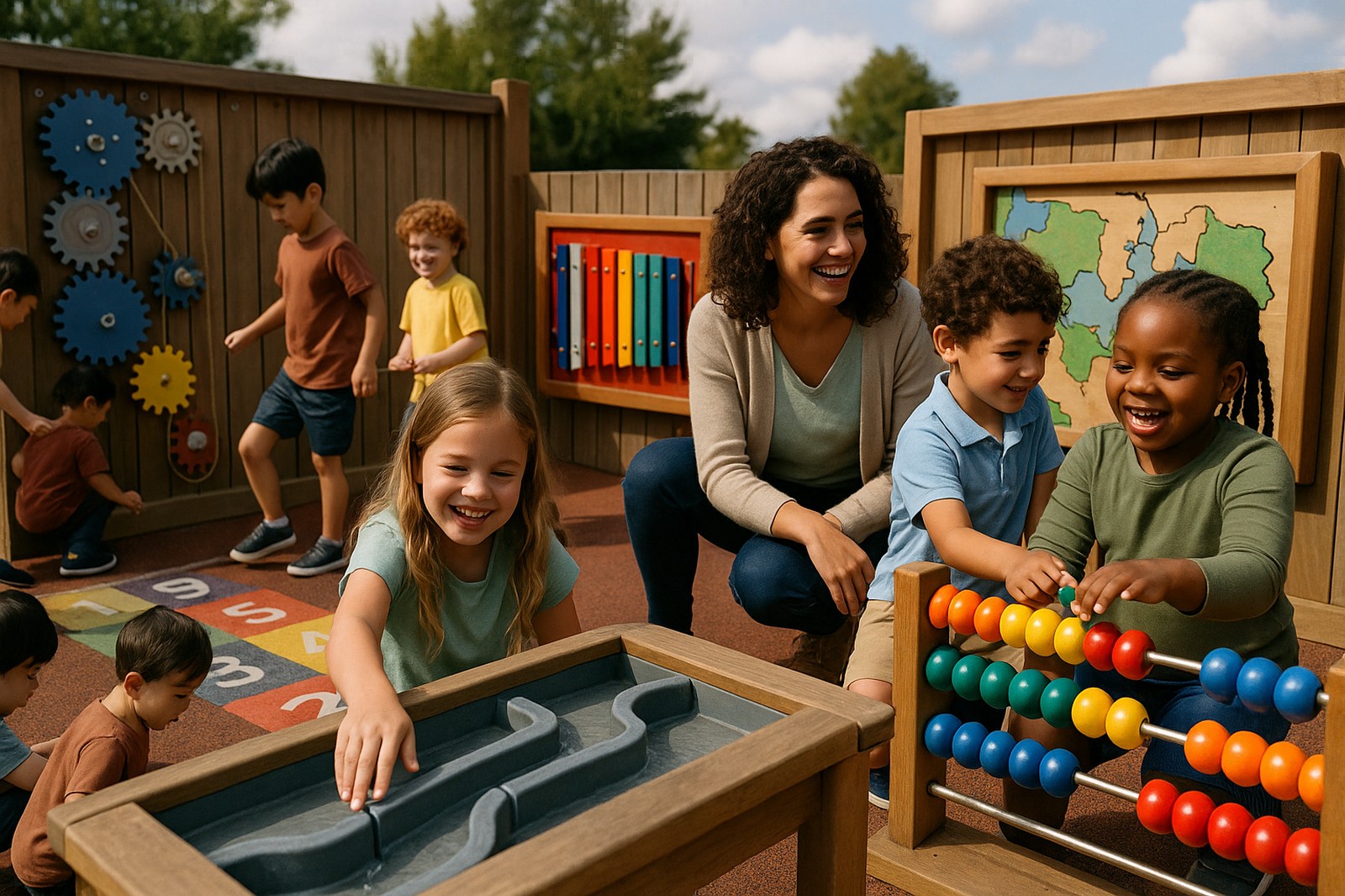 children playing in local playground activities | GPS: 49.094595, -122.601987