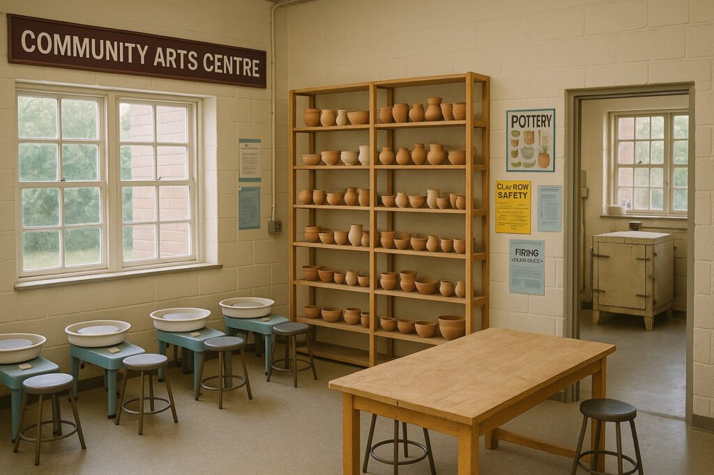 community arts centre pots and table langleys pottery class Maple Ridge, BC Art Spots and Pottery Painting community arts centre pots and table langleys pottery class | GPS: 49.195071, -122.448551