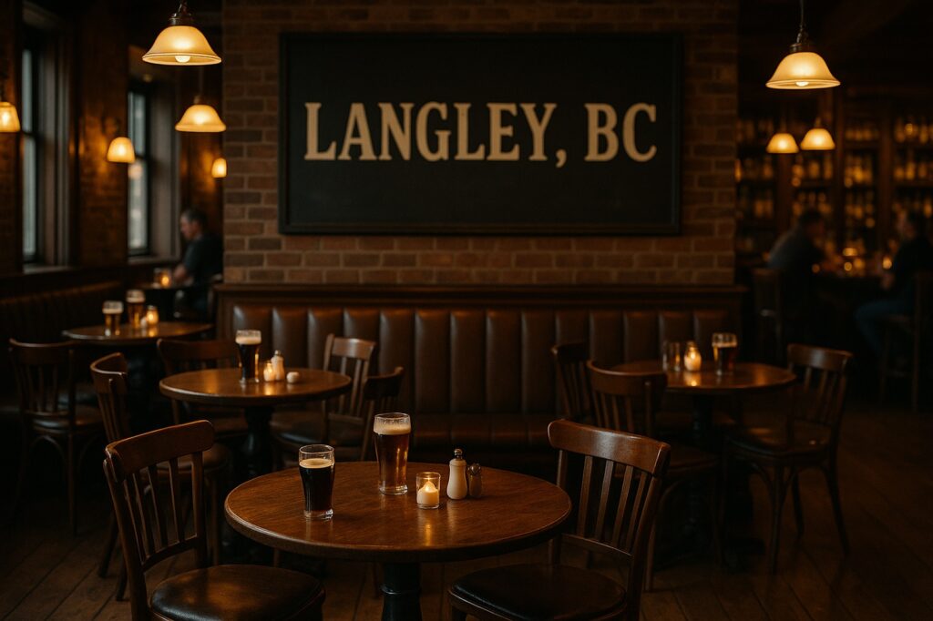 cozy pub interior in langley bc directory | GPS: 49.136972, -122.537274