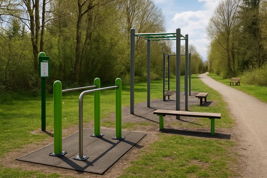 free outdoor gym stations