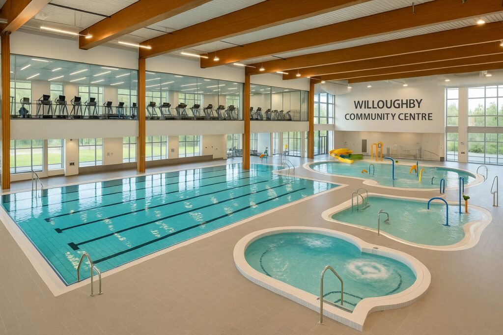 indoor pool facility langleys willoughby centre | GPS: 49.177155, -122.475911