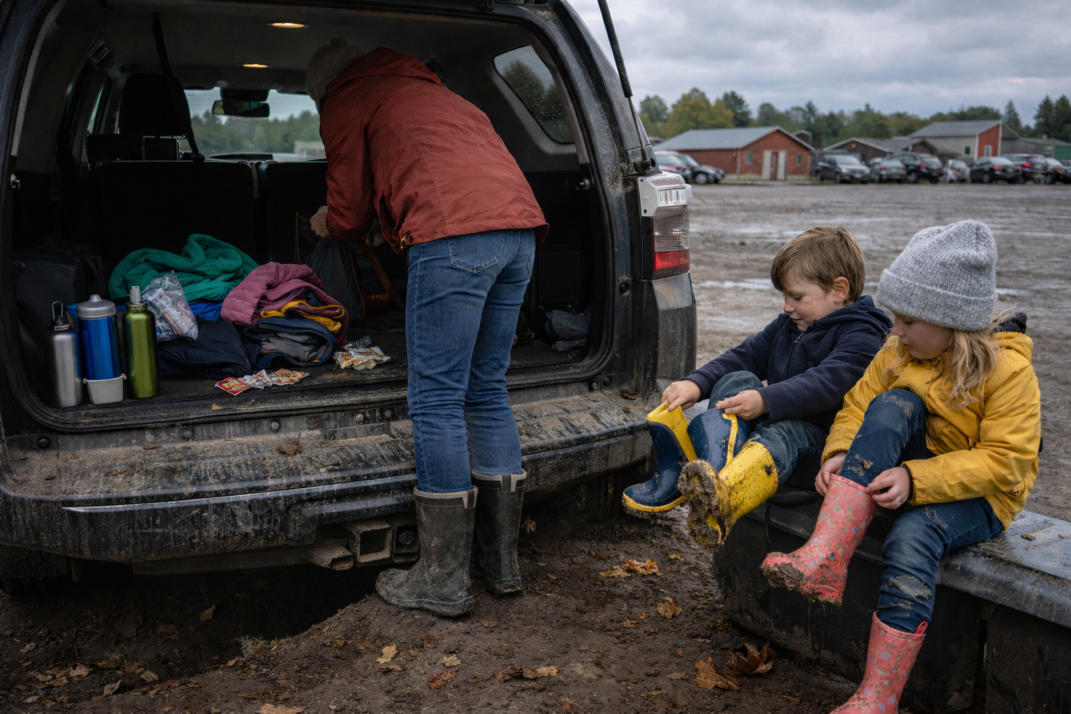 children-playing-in-rainy-weather-near-maple-ridge-park