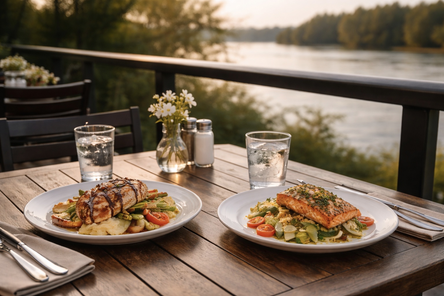 dinner plates with fish and salad directory Maple Ridge: Neighbourhood Food Tour dinner plates with fish and salad directory