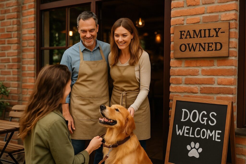 family owned coffee shop welcomes dogs langleys patio | GPS: 49.150490, -122.519274