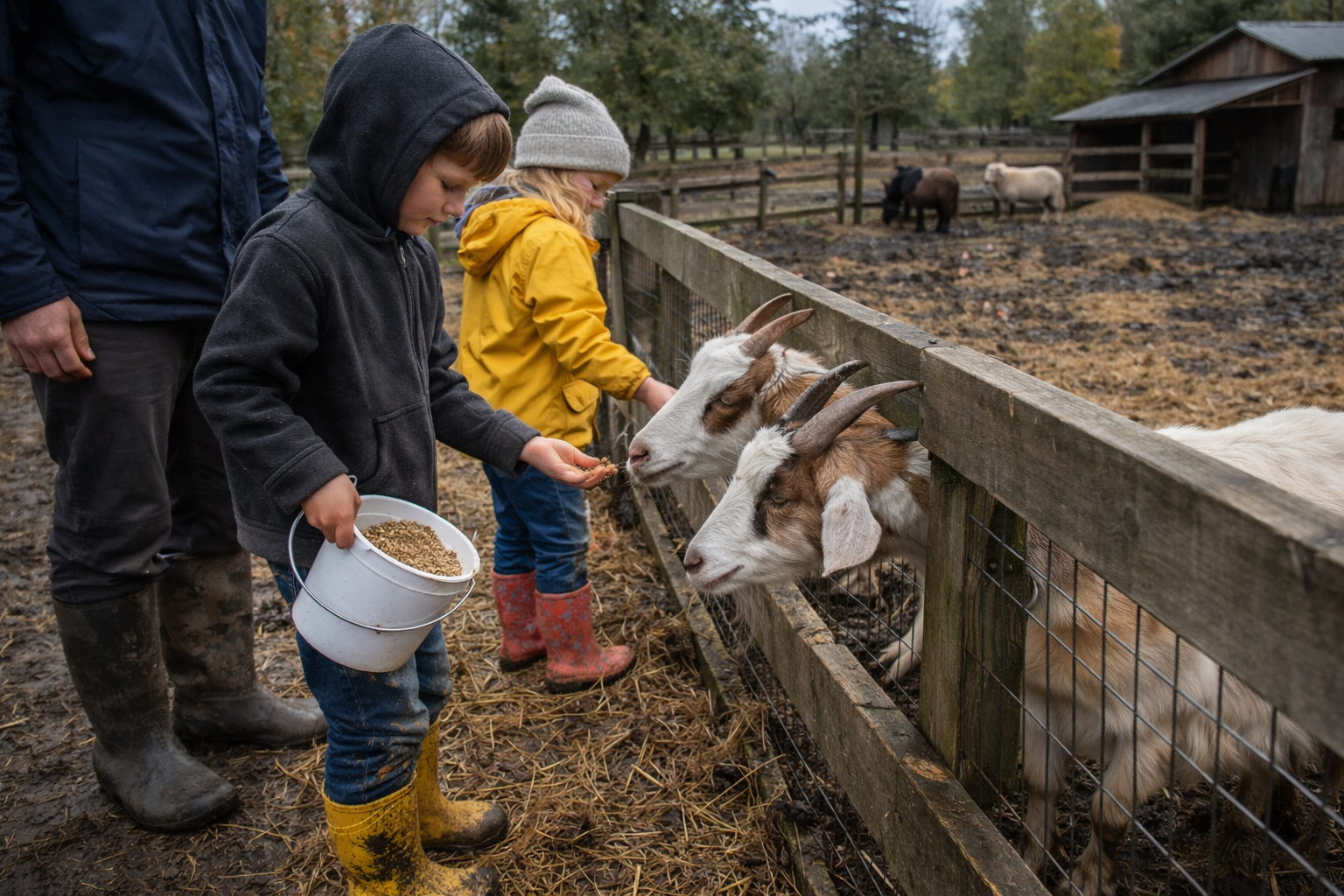 feeding-goats-by-children-at-farm-directory