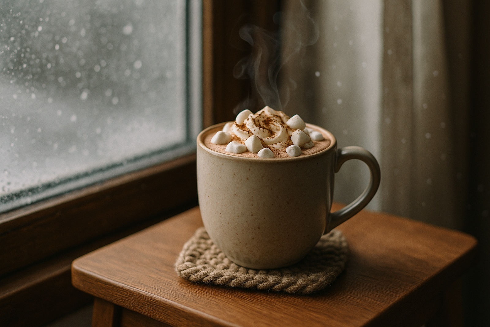 hot chocolate with marshmallows langley winter cozy | GPS: 49.175249, -122.478821