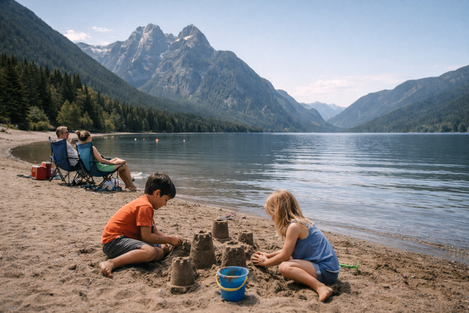 kids building sandcastles at lake directory Parks In Maple Ridge for family outings kids-building-sandcastles-at-lake-directory
