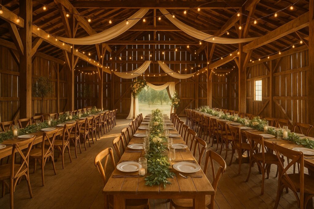 rustic wedding barn decor langley | GPS: 49.164408, -122.495375
