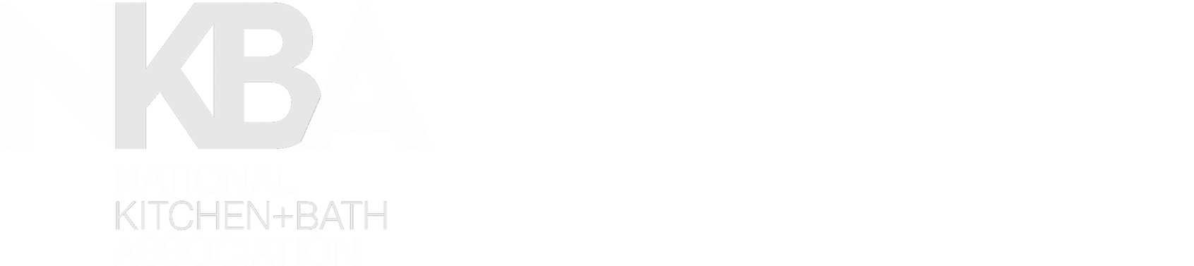 Three white logos on a black background: NKBA National Kitchen+Bath Association, a maple leaf design, and Renomark Renovators Mark of Excellence. Maple Ridge BC may value these for contractors.